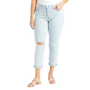 7 For All Mankind Josefina Boyfriend Jean Light Wash Denim Blue Size 26
